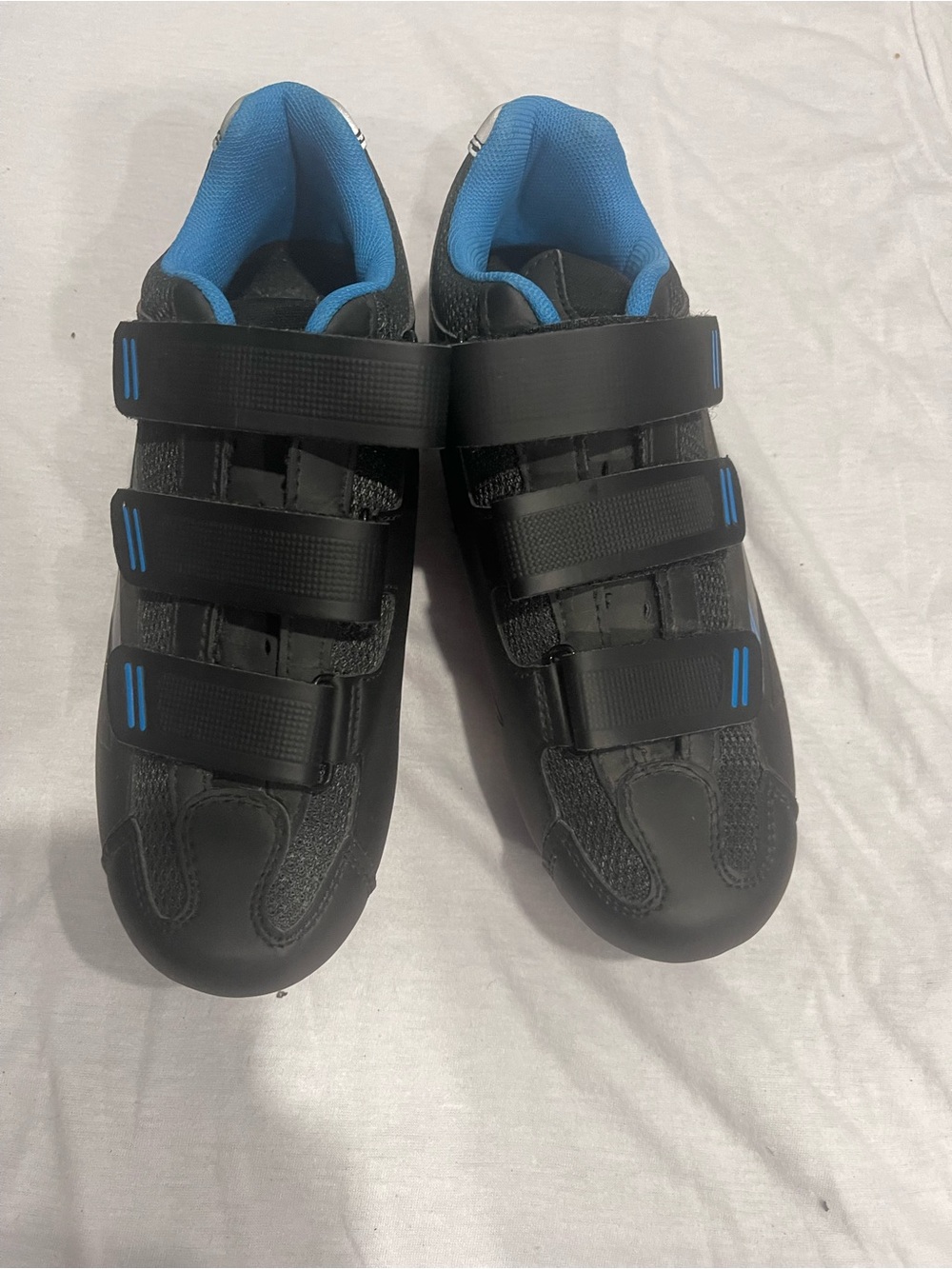 Tommaso Women Black and Blue Strap Athletic cycling Shoes